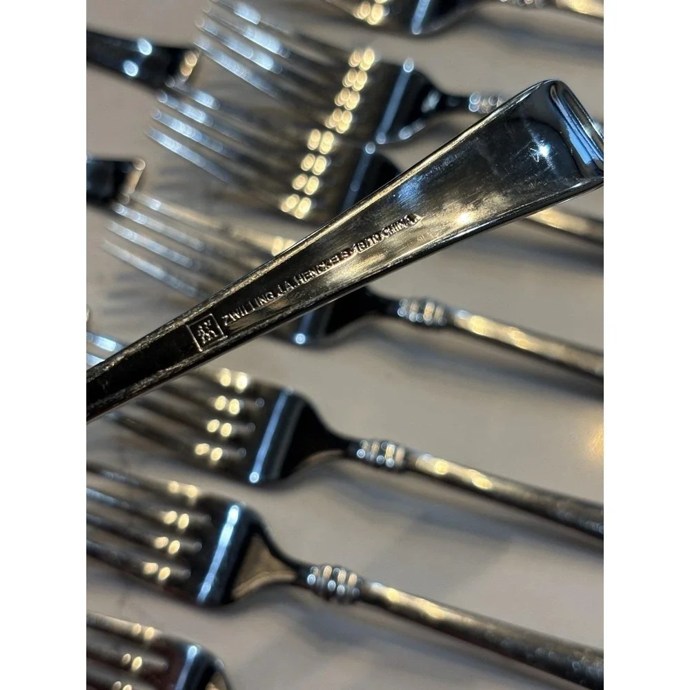 58 Pcs Zwilling JA Henckels Angelico 18/10 Stainless Spoons Forks Knives Serving